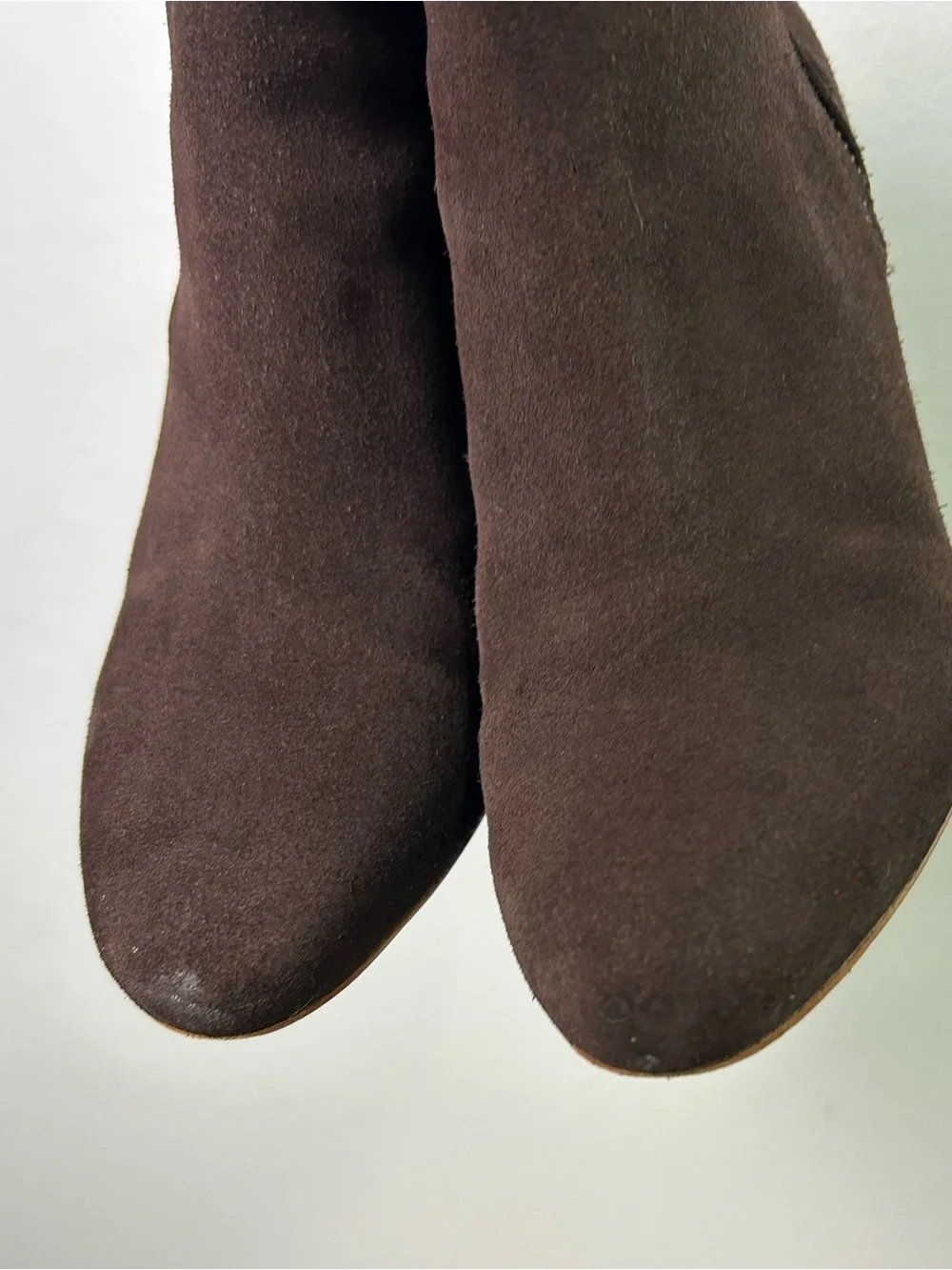 Kate spade New York Suede Ankle Boots Size 8.5M chocolate‎ Brown